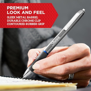 Foto 5 | Bolígrafos De Gel Sharpie S-gel Sleek Con Barril De Metal, Tinta Negra, 12 Unidades - Venta Internacional.
