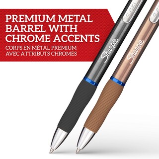 Foto 2 | Bolígrafos De Gel Sharpie S-gel De Punta Media, Acero, Gris Y Oro Rosa - Venta Internacional.