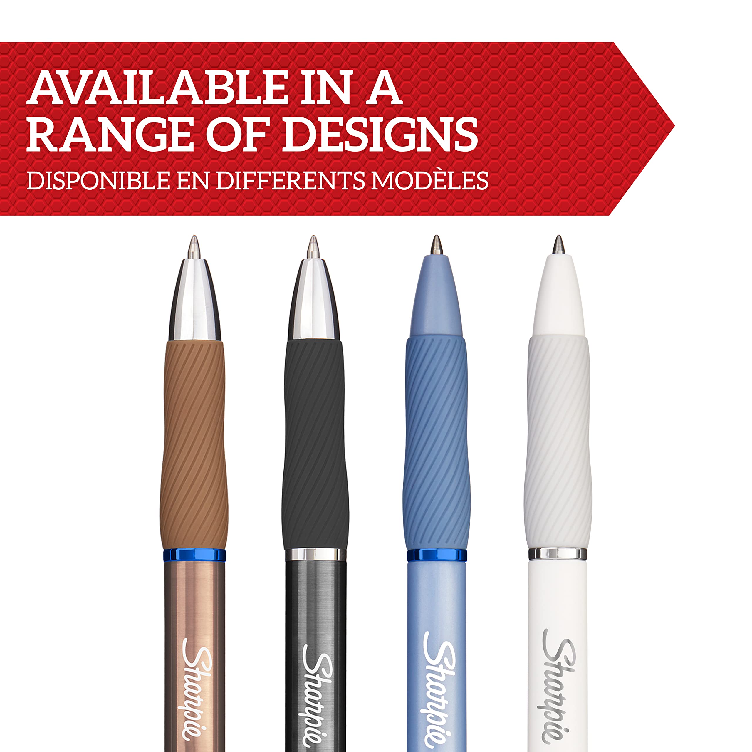 Foto 6 | Bolígrafos De Gel Sharpie S-gel De Punta Media, Acero, Gris Y Oro Rosa - Venta Internacional.