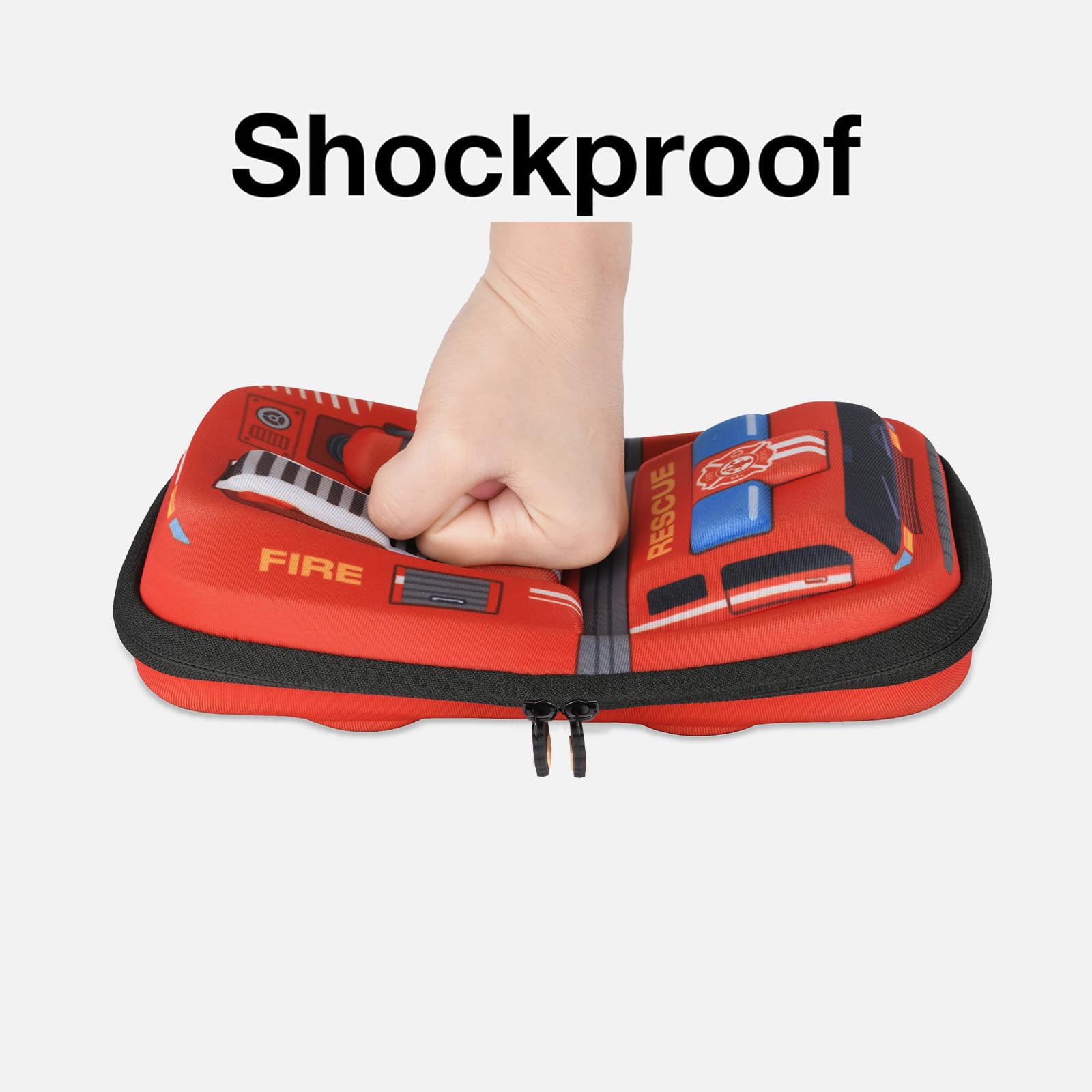 Foto 4 pulgar | Estuche Para Lápices Rockpapa, Camión De Bomberos De Gran Capacidad, Para Niños, Color Rojo - Venta Internacional.