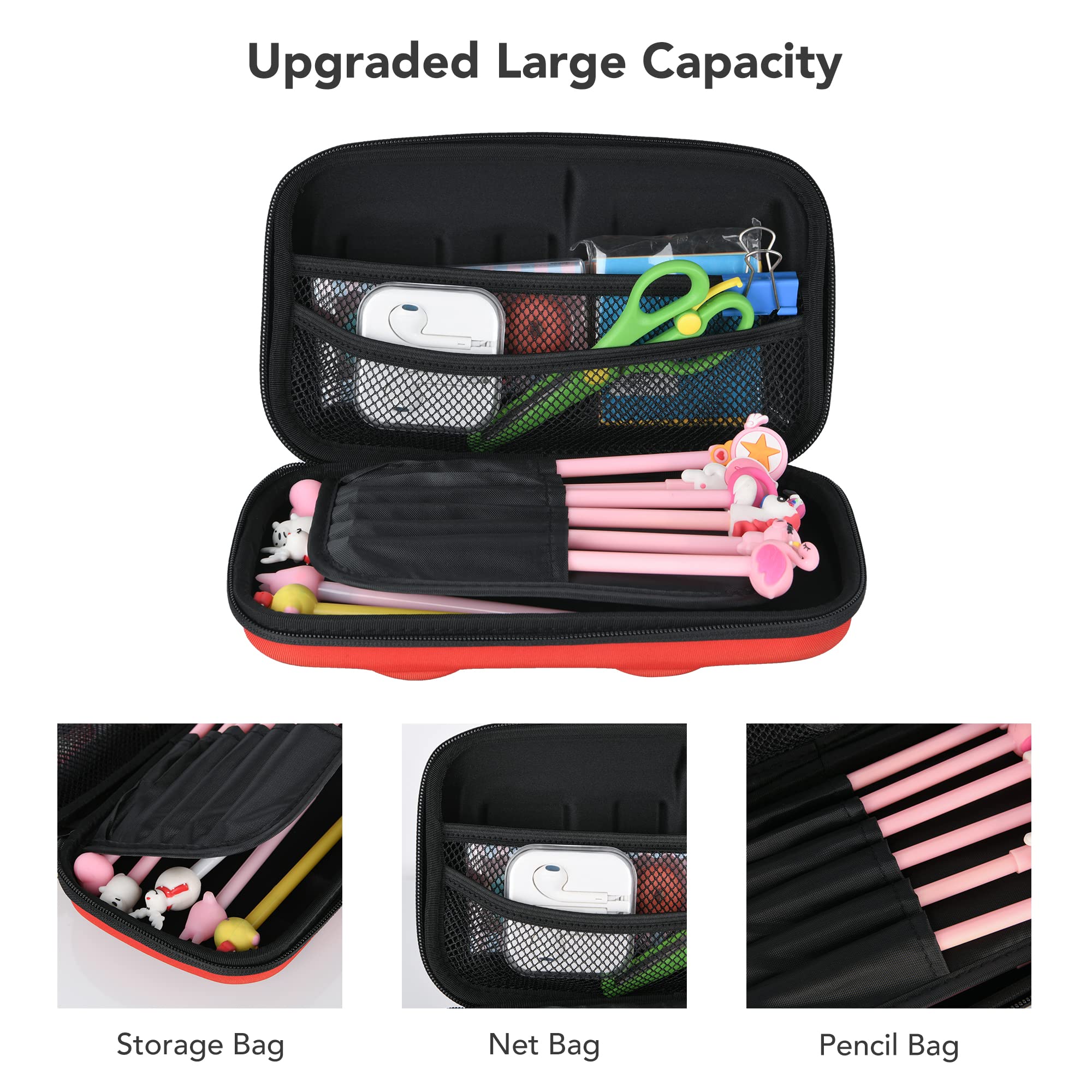 Foto 5 pulgar | Estuche Para Lápices Rockpapa, Camión De Bomberos De Gran Capacidad, Para Niños, Color Rojo - Venta Internacional.