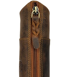 Foto 5 | Estuche Para Lápices Rustic Town De Piel De Plena Flor, Color Marrón - Venta Internacional.