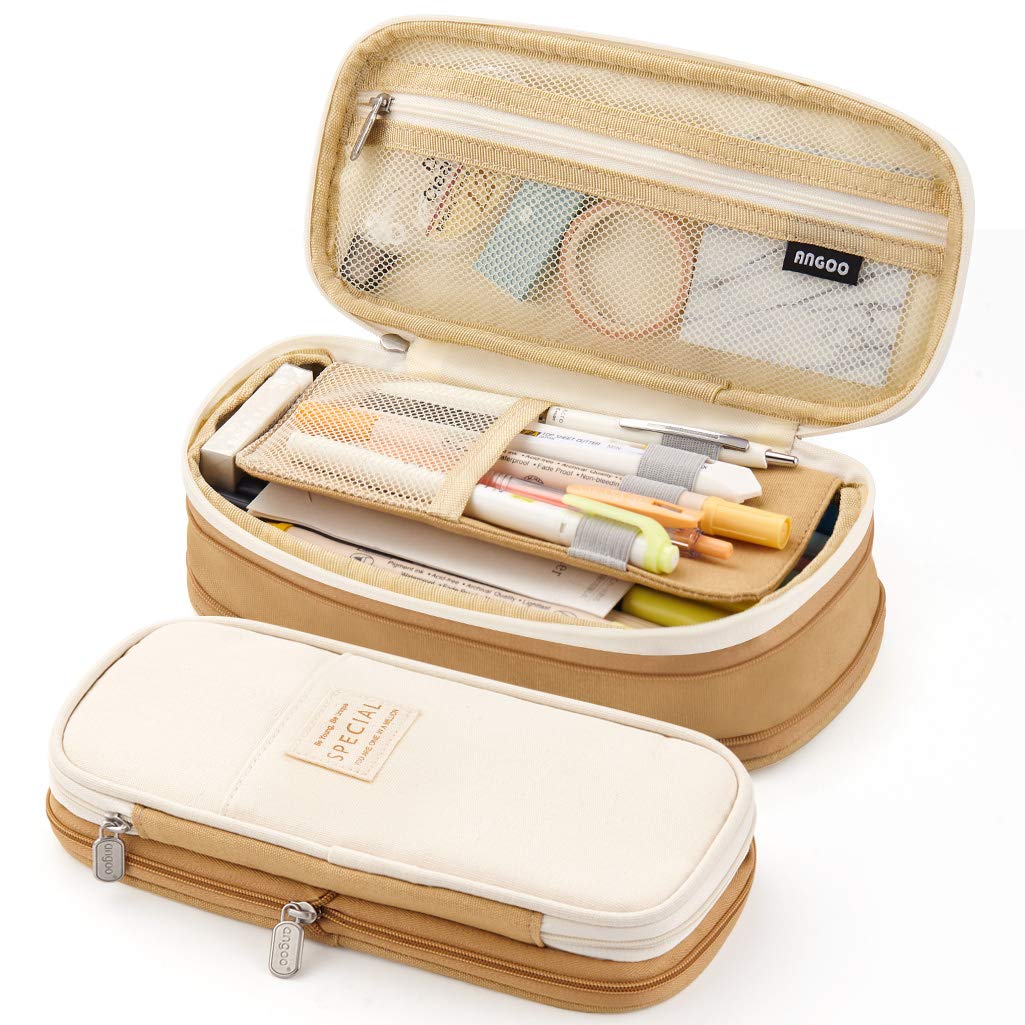 Estuche Para Lápices Easthill De Gran Capacidad Para Oficina, Colegio, Escuela, Caqui - Venta Internacional.