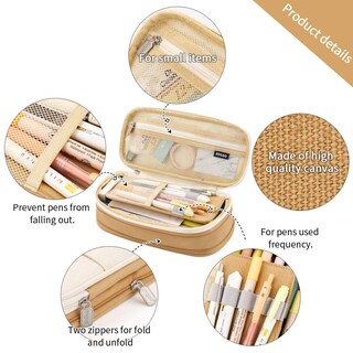 Foto 3 | Estuche Para Lápices Easthill De Gran Capacidad Para Oficina, Colegio, Escuela, Caqui - Venta Internacional.
