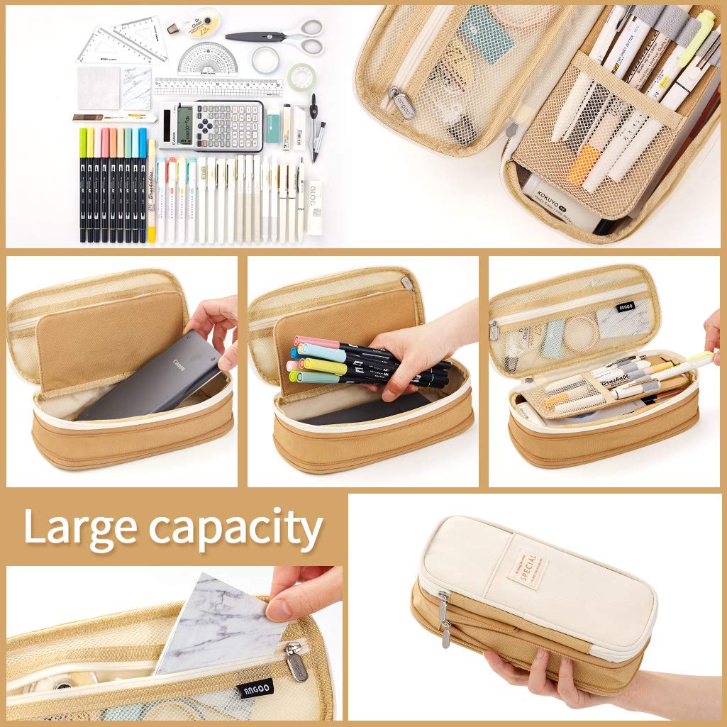 Foto 5 pulgar | Estuche Para Lápices Easthill De Gran Capacidad Para Oficina, Colegio, Escuela, Caqui - Venta Internacional.
