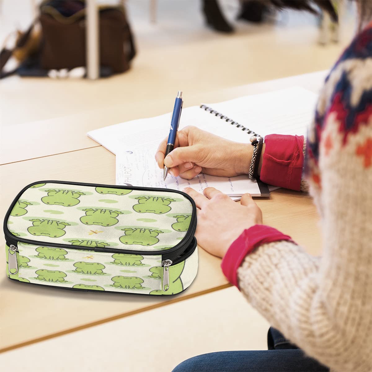 Foto 6 | Estuche Para Lápices Pardick Cute Frog De Gran Capacidad Para Oficina O Escuela - Venta Internacional.