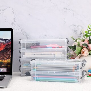 Foto 4 | Caja De Lápices Btsky De Plástico Transparente De Gran Capacidad (paquete De 6) - Venta Internacional.