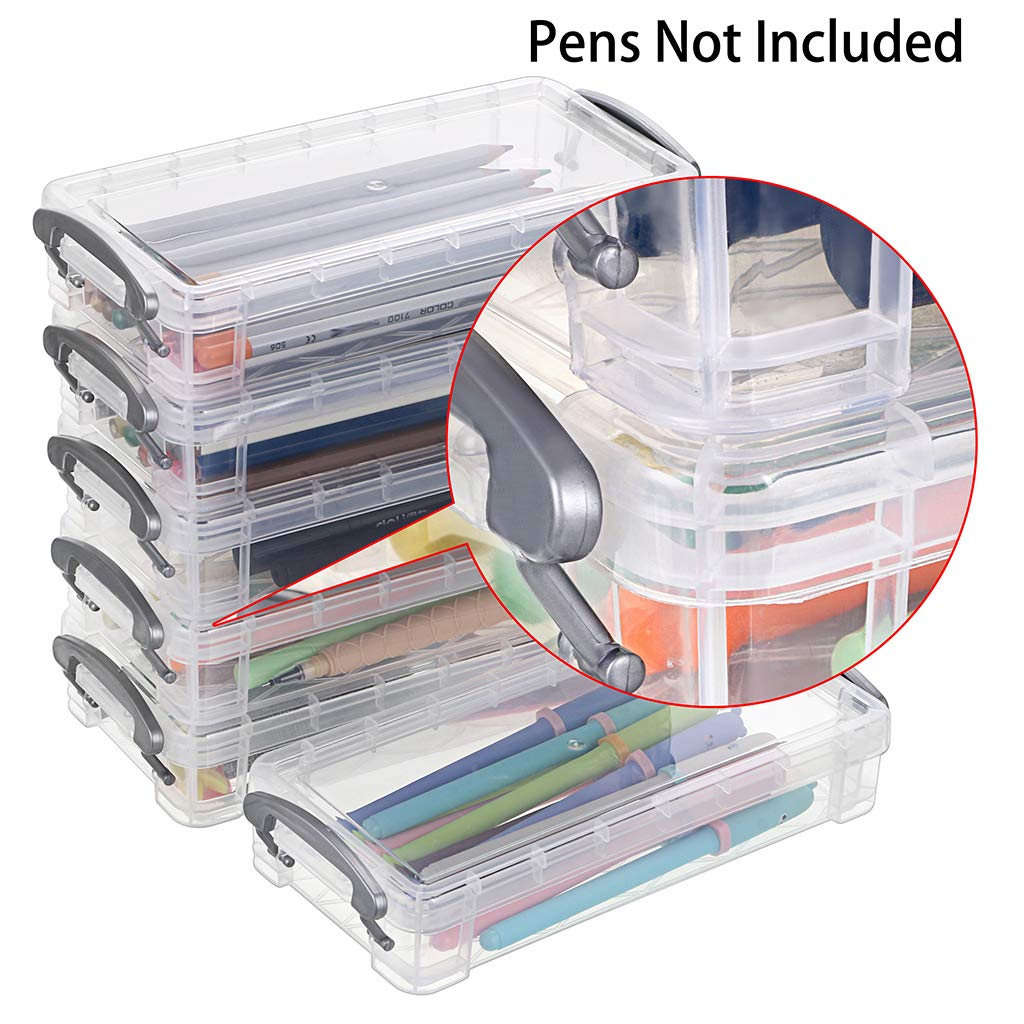 Foto 6 pulgar | Caja De Lápices Btsky De Plástico Transparente De Gran Capacidad (paquete De 6) - Venta Internacional.