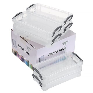 Foto 7 | Caja De Lápices Btsky De Plástico Transparente De Gran Capacidad (paquete De 6) - Venta Internacional.