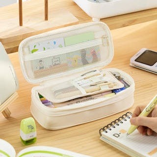 Foto 2 | Estuche Para Lápices Easthill De Gran Capacidad Para Niñas Adolescentes, Color Crema - Venta Internacional.