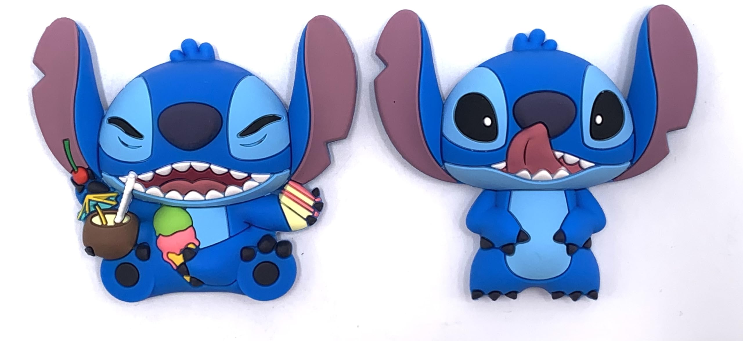 Foto 2 pulgar | Set De Imanes Con Monograma De Disney Stitch Con Lengüeta Y Comida - Venta Internacional.