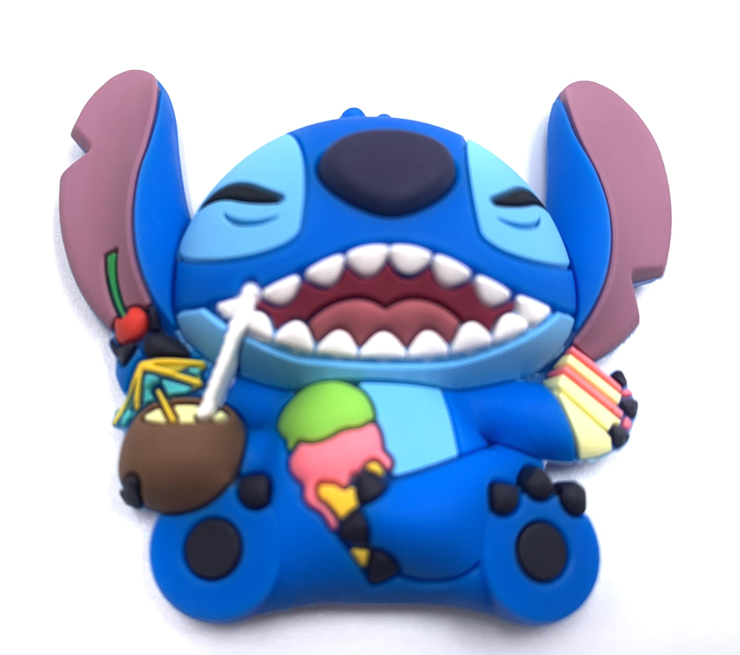 Foto 3 pulgar | Set De Imanes Con Monograma De Disney Stitch Con Lengüeta Y Comida - Venta Internacional.