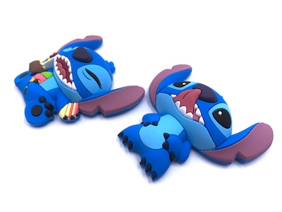 Foto 4 | Set De Imanes Con Monograma De Disney Stitch Con Lengüeta Y Comida - Venta Internacional.