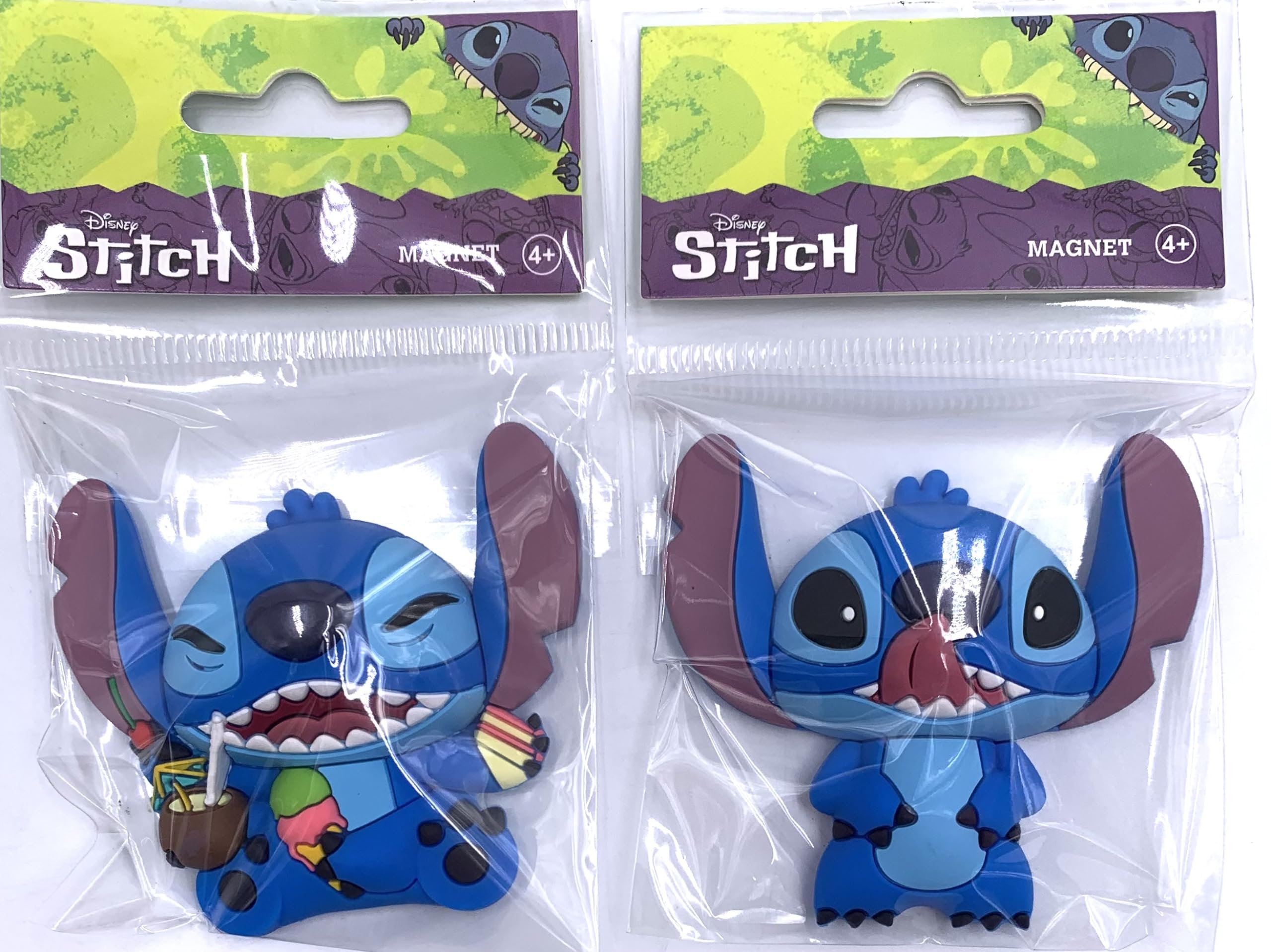 Foto 7 | Set De Imanes Con Monograma De Disney Stitch Con Lengüeta Y Comida - Venta Internacional.