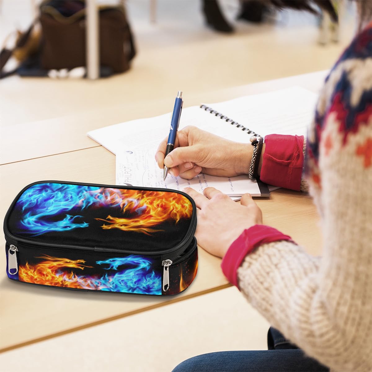 Foto 7 pulgar | Estuche Para Lápices Pardick Flame Dragon De Gran Capacidad Para Niños - Venta Internacional.