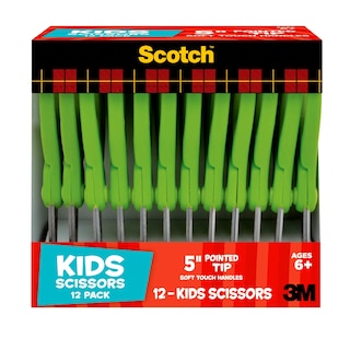 Foto 2 | Scissors Scotch 5, Suave Al Tacto, Punta Roma, Para Niños, 12 Unidades, Verde - Venta Internacional.