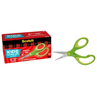Foto 7 | Scissors Scotch 5, Suave Al Tacto, Punta Roma, Para Niños, 12 Unidades, Verde - Venta Internacional.