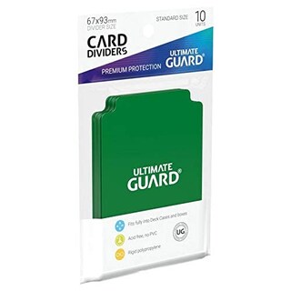 Foto 3 | Separador De Cartas Ultimate Guard Ultimate Guard (paquete De 10), Verde - Venta Internacional.