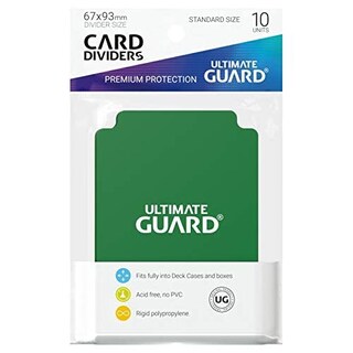 Foto 4 | Separador De Cartas Ultimate Guard Ultimate Guard (paquete De 10), Verde - Venta Internacional.