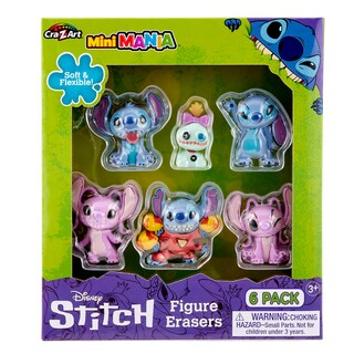 Foto 1 | Borradores Pequeños Para Figuras Stitch Surprise, Paquete De 6, De Regreso A Clases - Venta Internacional.