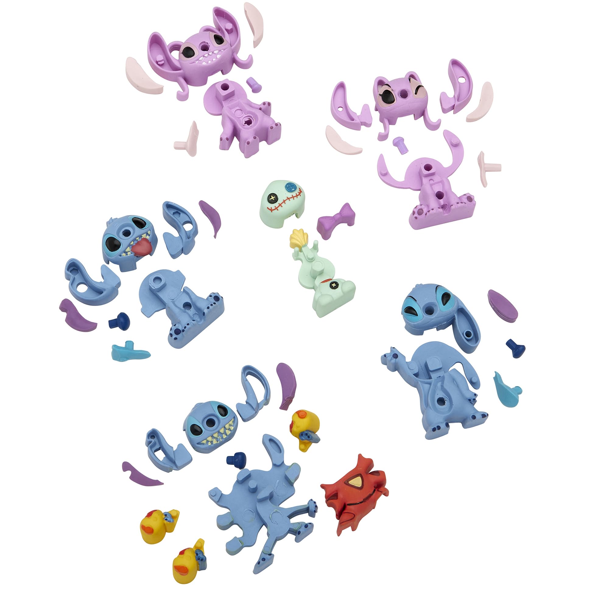 Foto 2 | Borradores Pequeños Para Figuras Stitch Surprise, Paquete De 6, De Regreso A Clases - Venta Internacional.