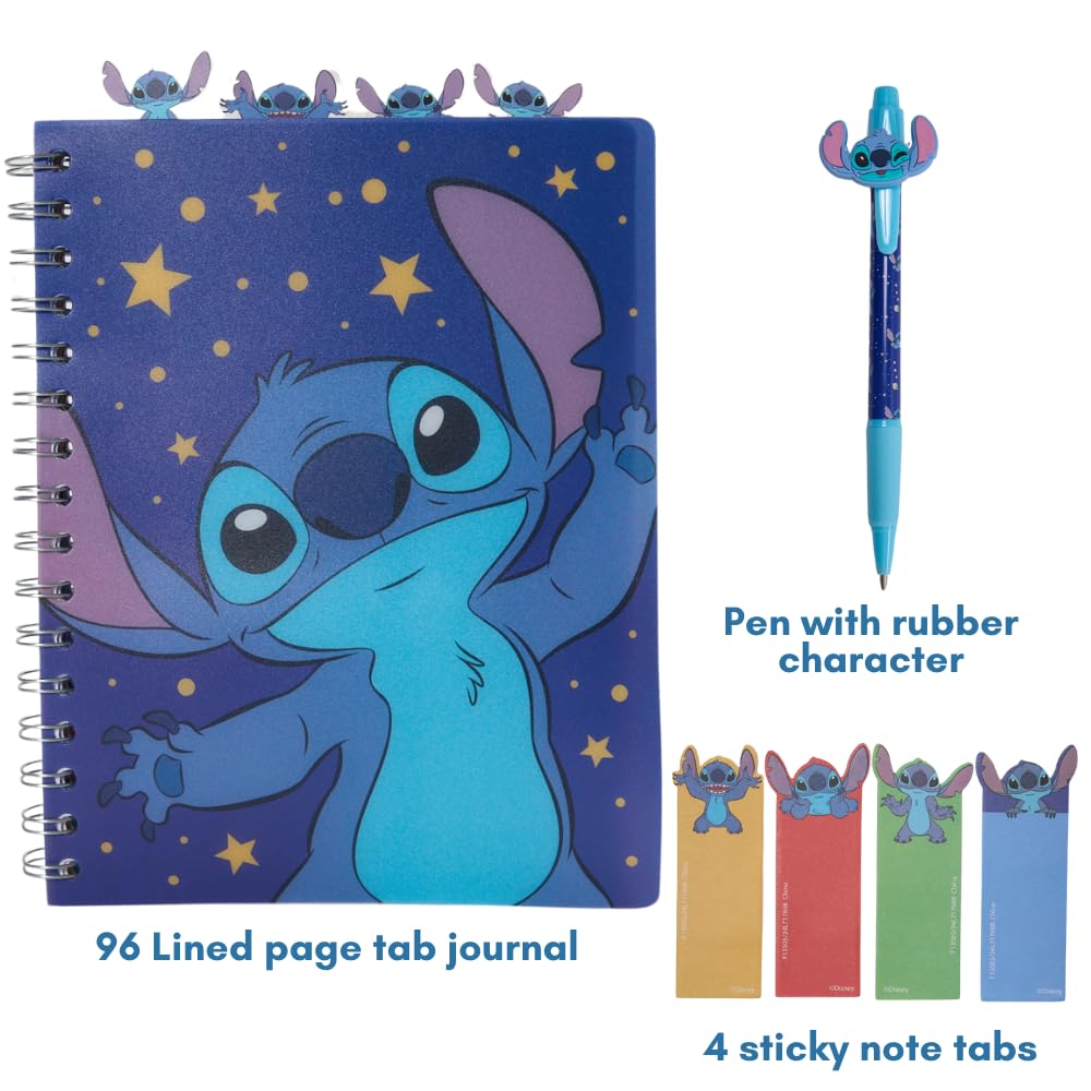 Foto 3 pulgar | Set De Cuadernos Con Diseños Innovadores Disney Stitch Tab Journal - Venta Internacional.
