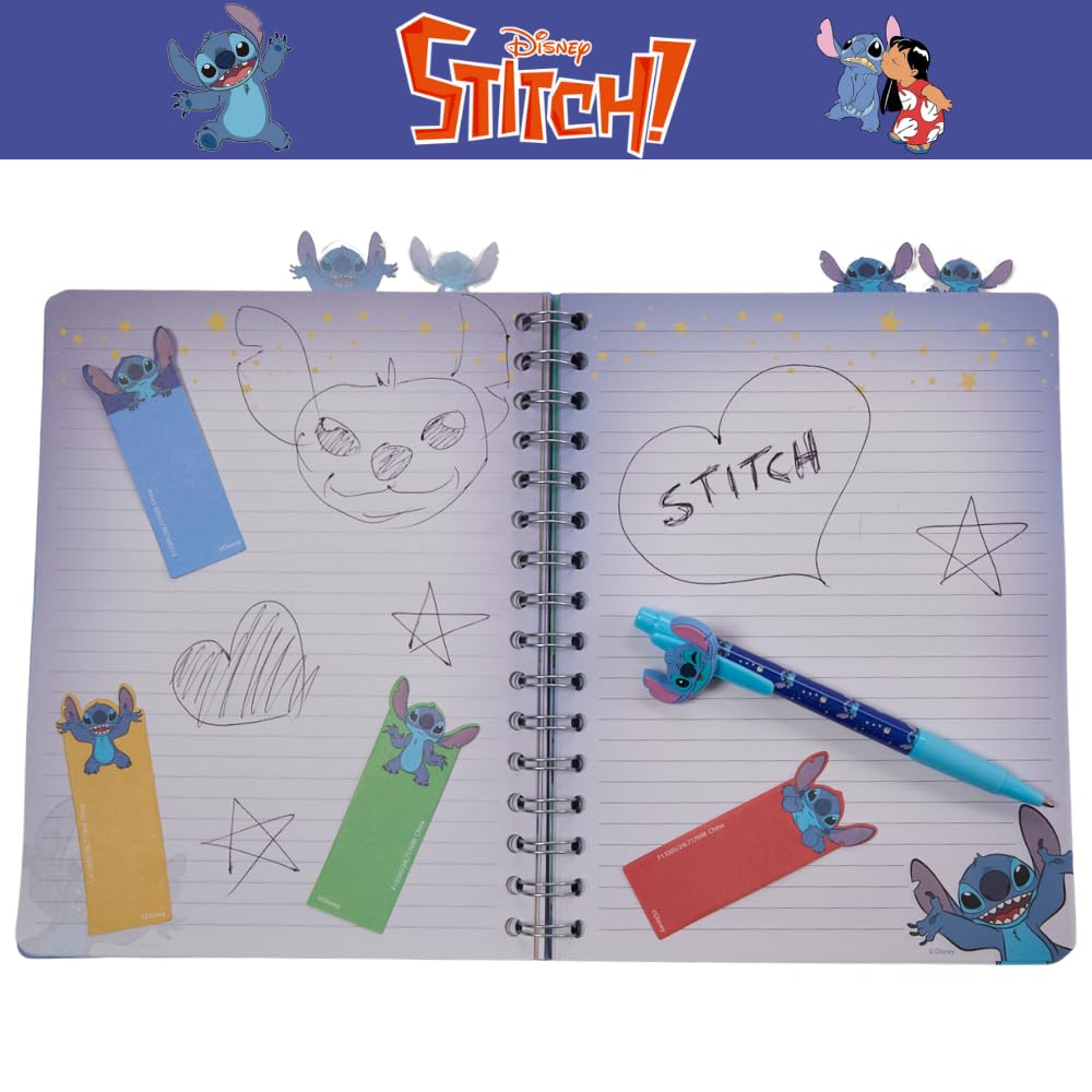 Foto 8 pulgar | Set De Cuadernos Con Diseños Innovadores Disney Stitch Tab Journal - Venta Internacional.