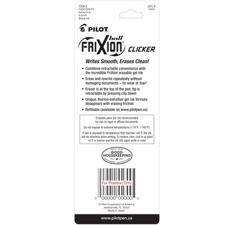 Foto 3 | Bolígrafo Pilot Frixion Ball Clicker De Tinta De Gel Retráctil De 0,5 Mm - Venta Internacional.