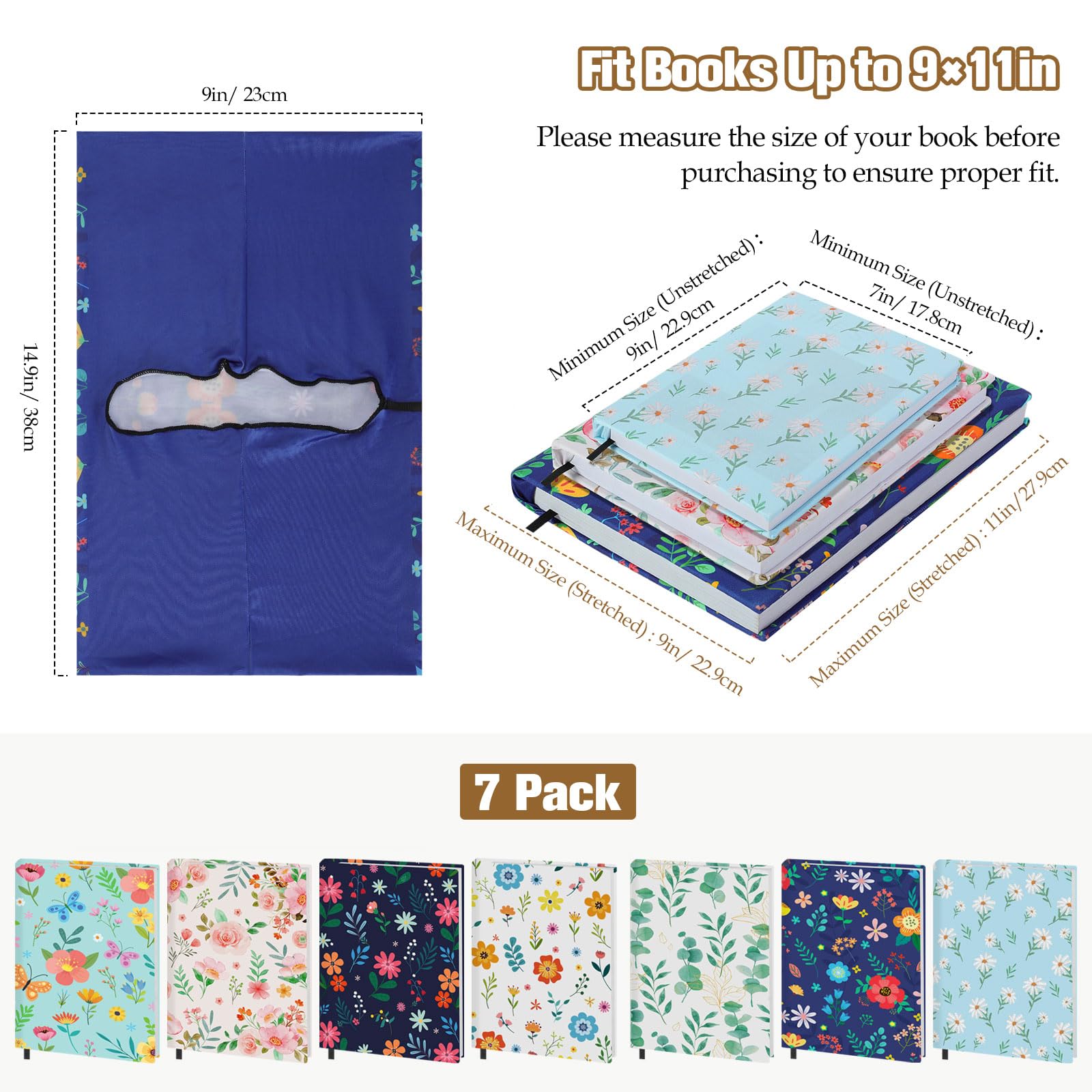 Foto 3 | Funda De Libro Moko, Estirable Y Reutilizable, Para Libros De 9 X 11 Pulgadas - Venta Internacional.