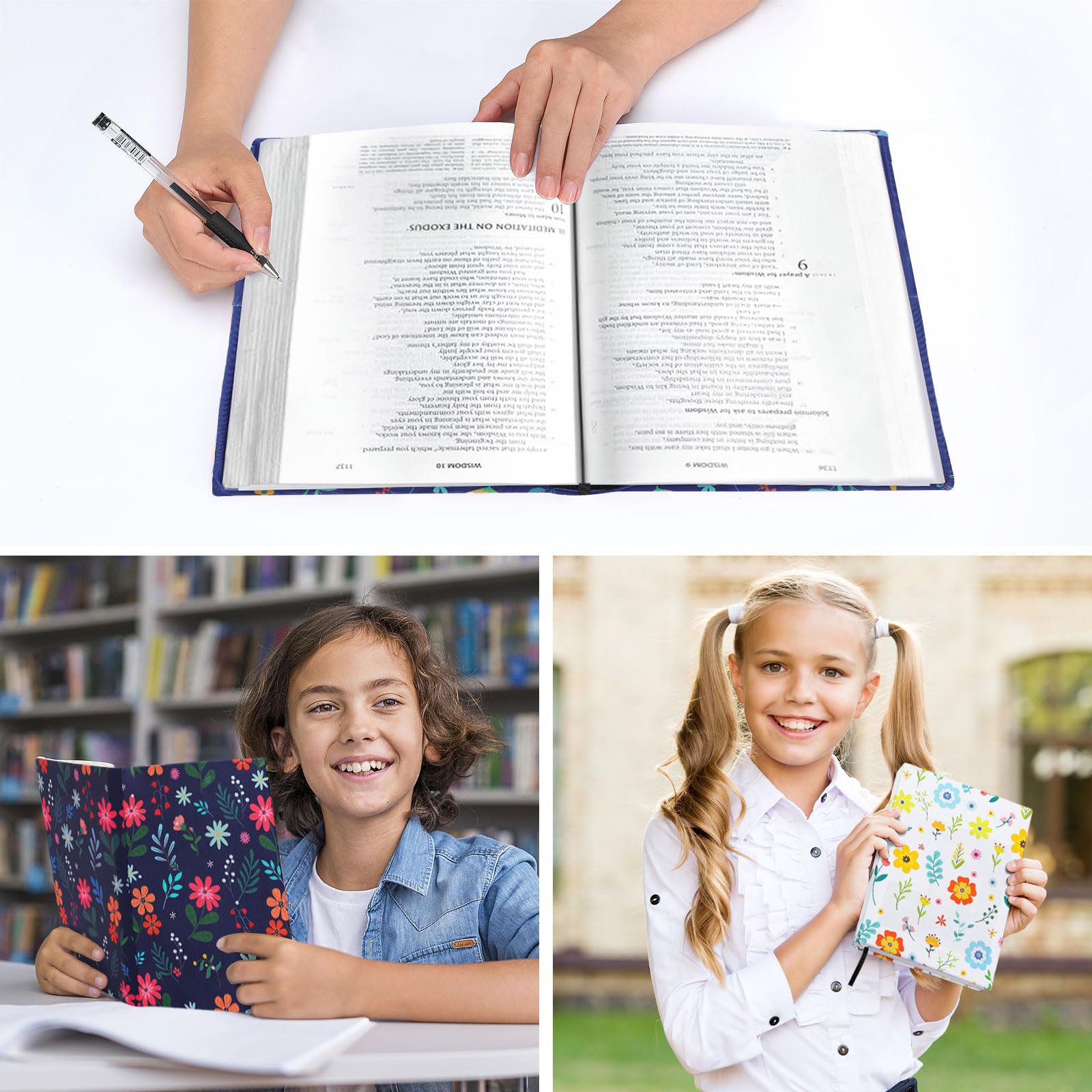 Foto 7 | Funda De Libro Moko, Estirable Y Reutilizable, Para Libros De 9 X 11 Pulgadas - Venta Internacional.