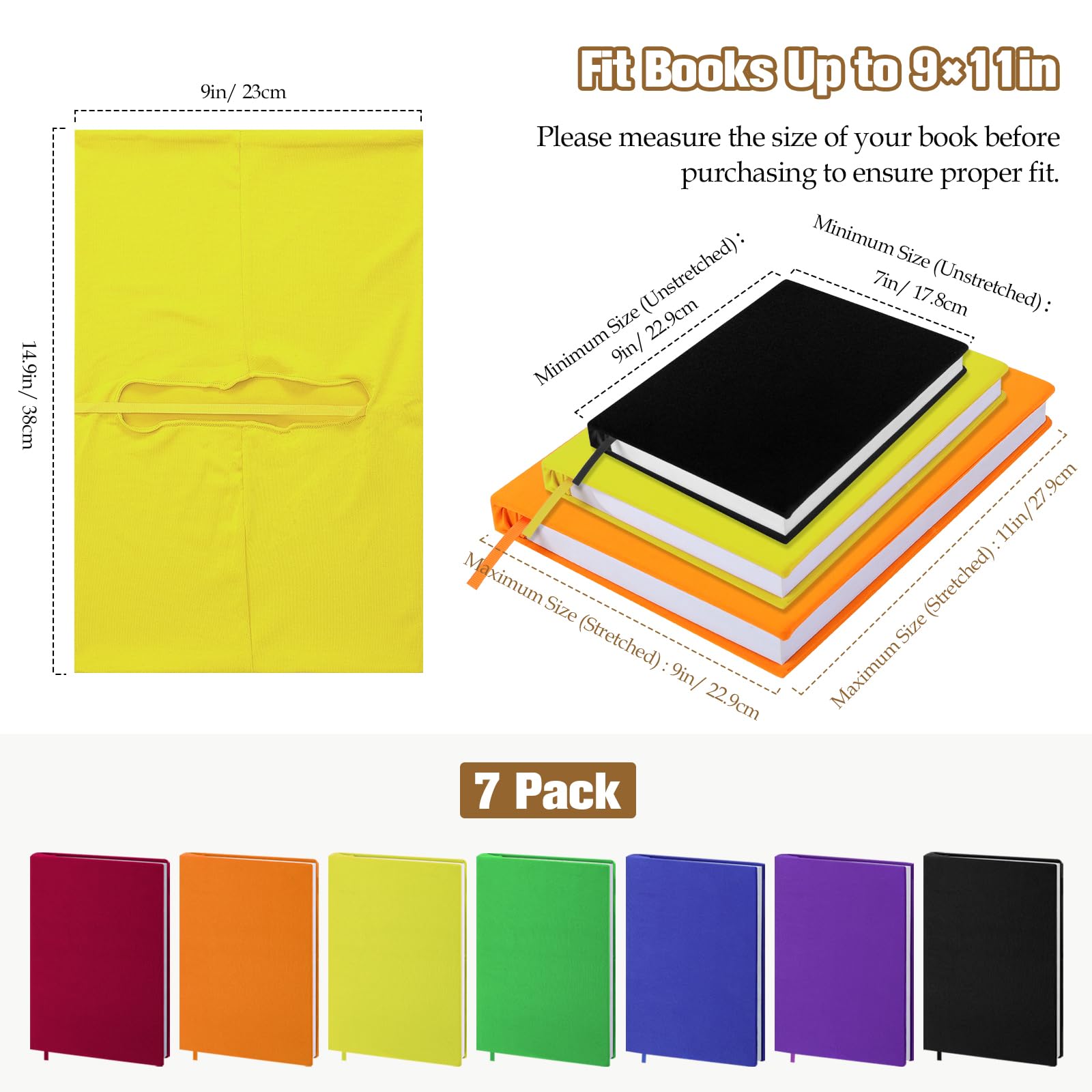 Foto 4 pulgar | Funda De Libro Moko, Estirable Y Reutilizable, Para Libros De 9 X 11 Pulgadas - Venta Internacional.
