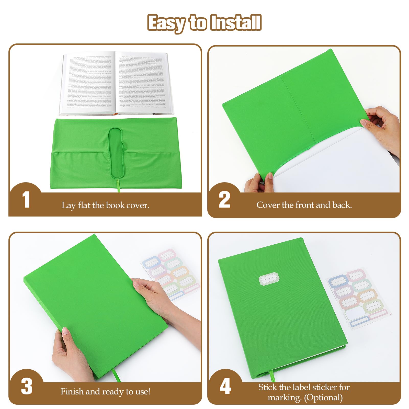 Foto 6 pulgar | Funda De Libro Moko, Estirable Y Reutilizable, Para Libros De 9 X 11 Pulgadas - Venta Internacional.