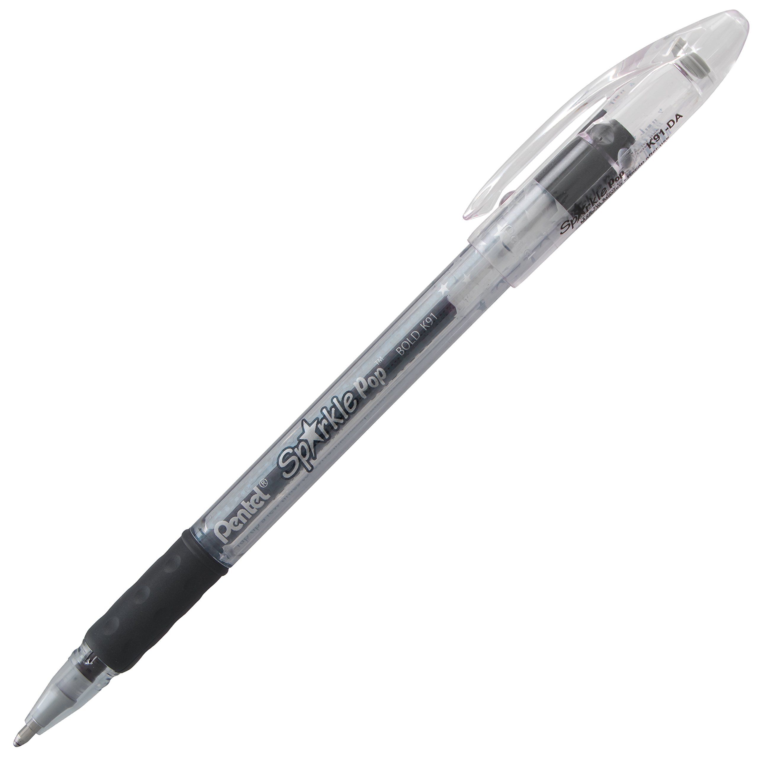 Foto 2 | Bolígrafo De Gel Pentel Sparkle Pop Metallic 1.0 Mm Bold Line Negro/rojo - Venta Internacional.