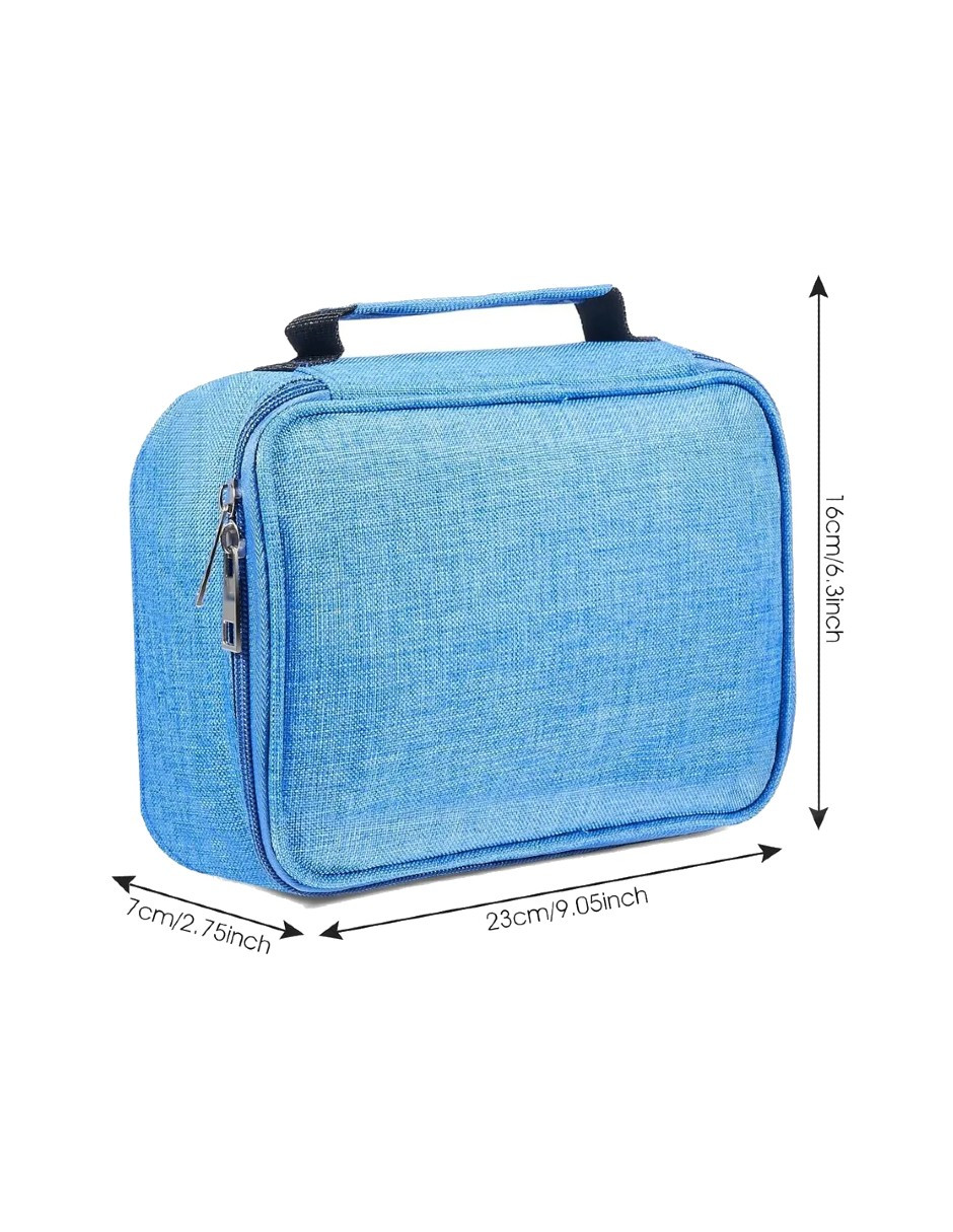 Foto 5 pulgar | Estuche Para Lapices 72 Ranuras Organizado Azul + Gratis Termo Güish De Regalo