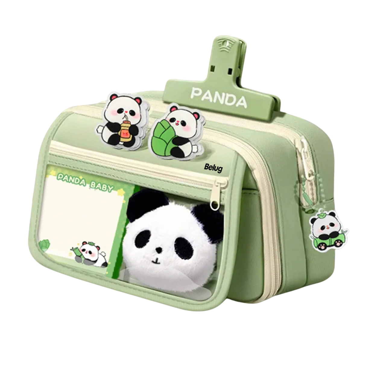 Foto 2 pulgar | Traje De Bolsa De Lona De Gran Capacidad Panda - Verde