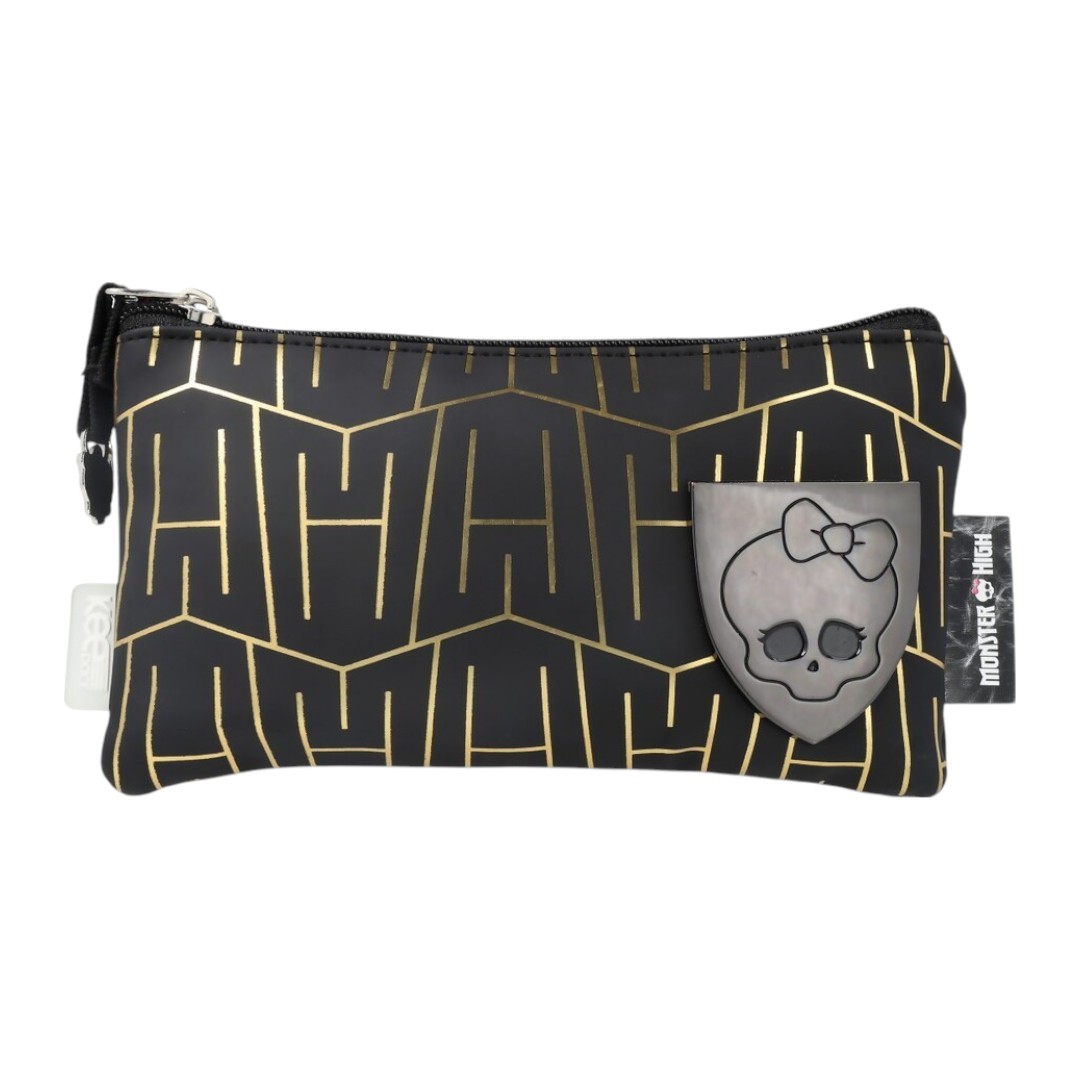 Foto 1 | Lapicera Estuche Escolar Yadatex Monster High Negro Y Dorado Msh001-cs044a