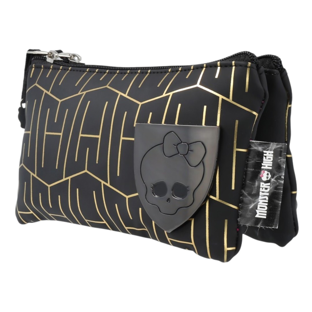 Foto 4 | Lapicera Estuche Escolar Yadatex Monster High Negro Y Dorado Msh001-cs044a
