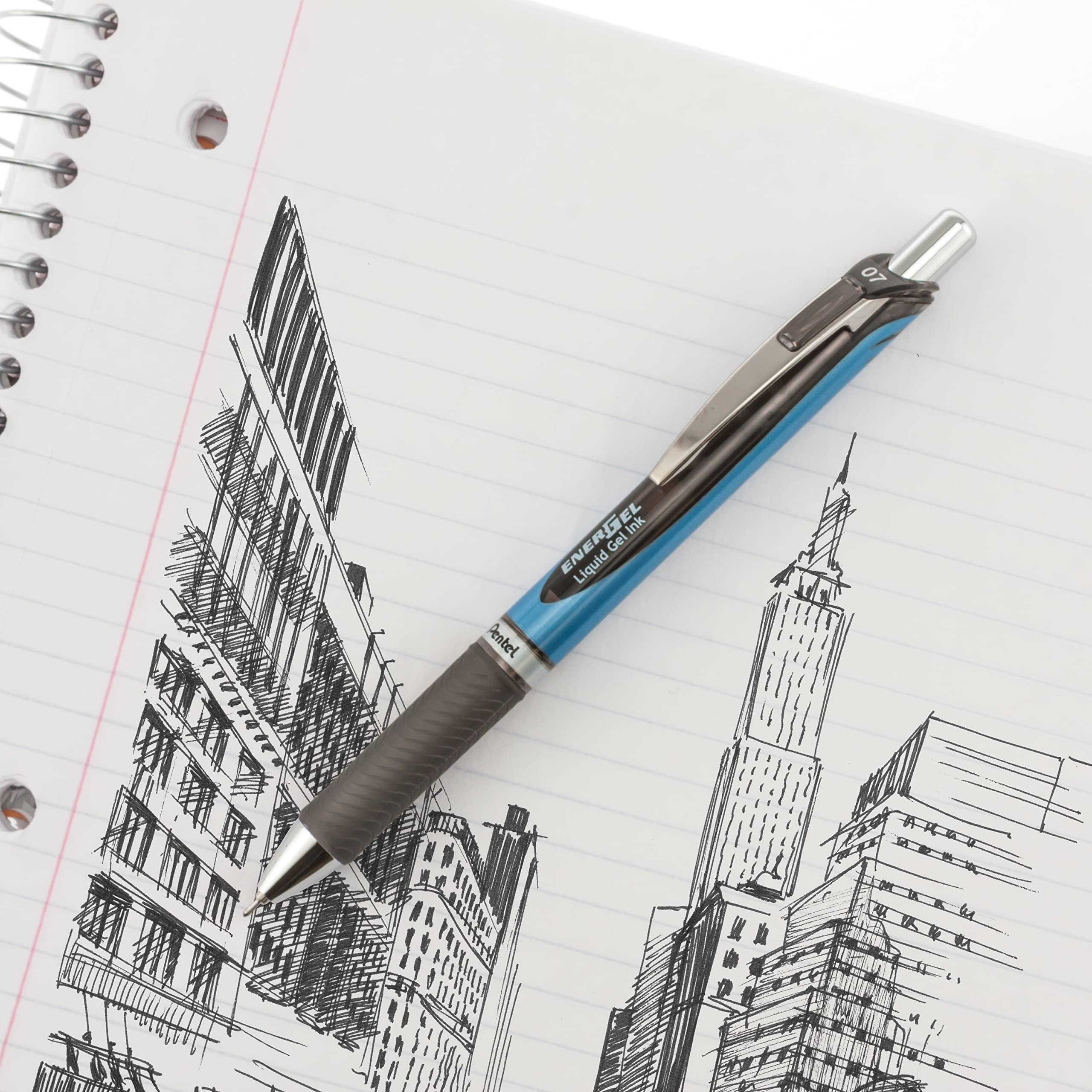 Foto 7 pulgar | Bolígrafo Pentel Energel Rtx Retráctil Con Punta De Aguja De 0 7 Mm  Tinta Negra - Venta Internacional.