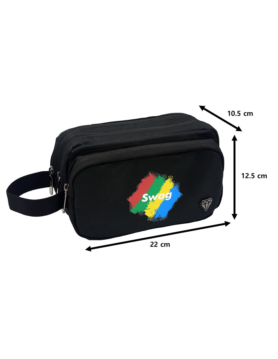 Foto 4 | Lapicera de Tres Compartimentos Swag B-305 color Negro