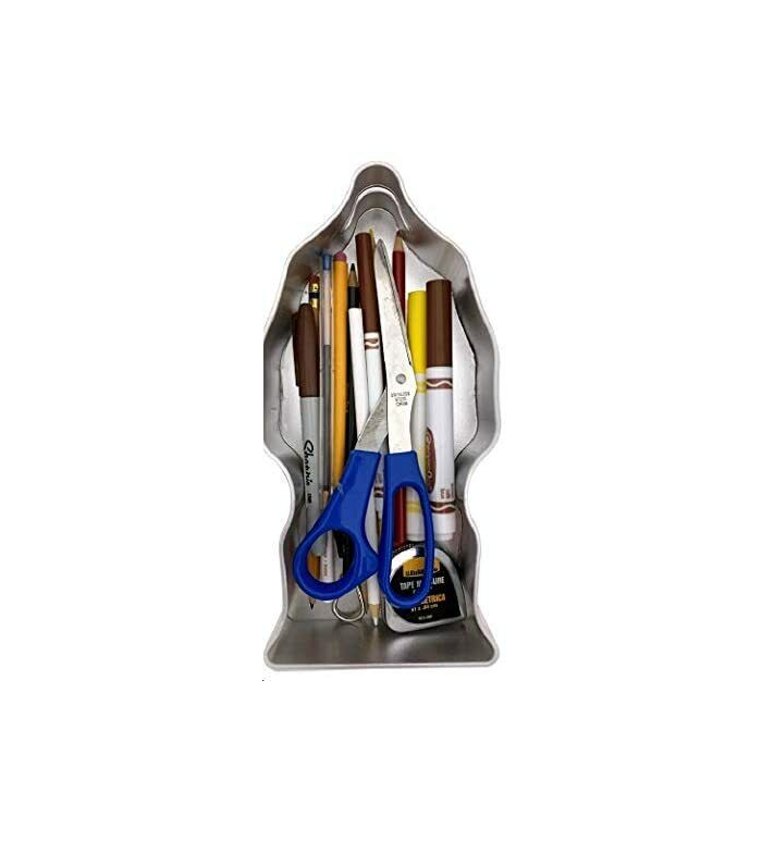 Foto 4 pulgar | Estuche Metalico Lapicera Escolar Cartucheras Organizador