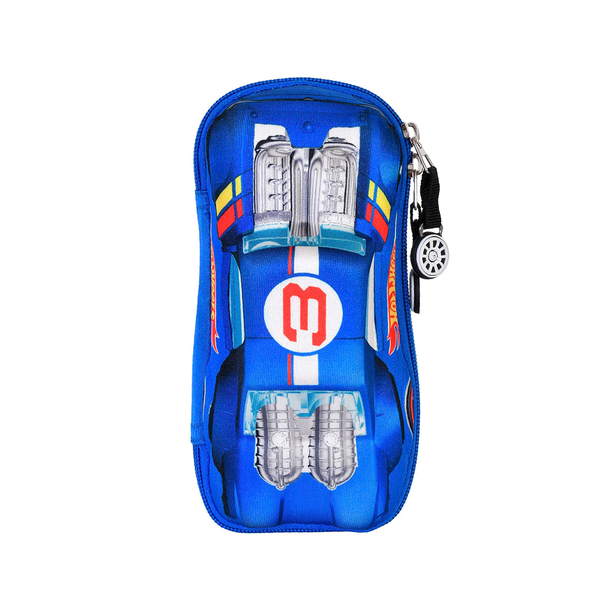 Lapicera Escolar con Forma De Coche Hot Wheels Auto Azul