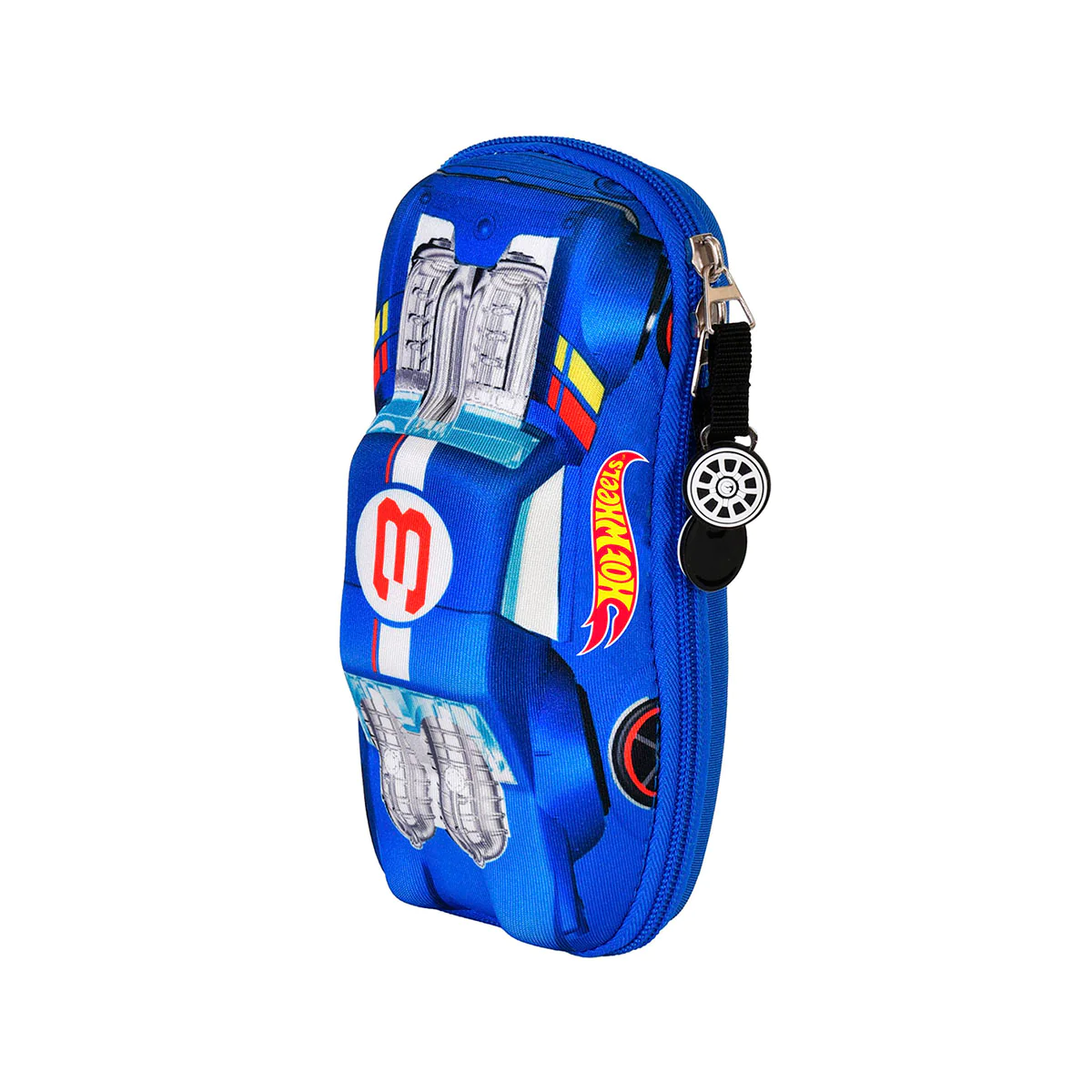 Foto 3 pulgar | Lapicera Escolar con Forma De Coche Hot Wheels Auto Azul