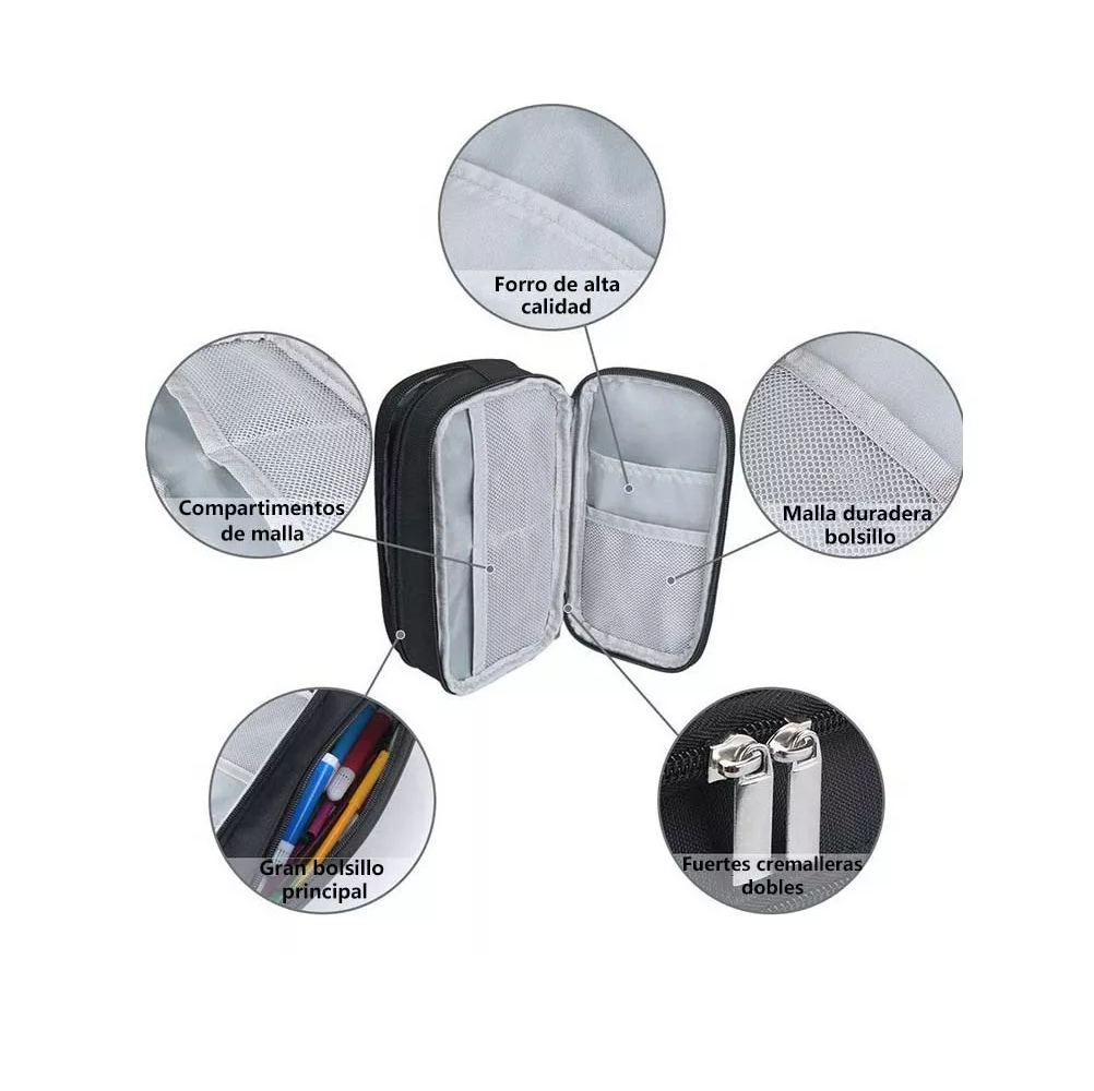Foto 4 pulgar | Estuche para Bolígrafos Negro