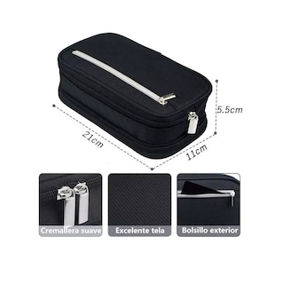 Foto 5 | Estuche para Bolígrafos Negro