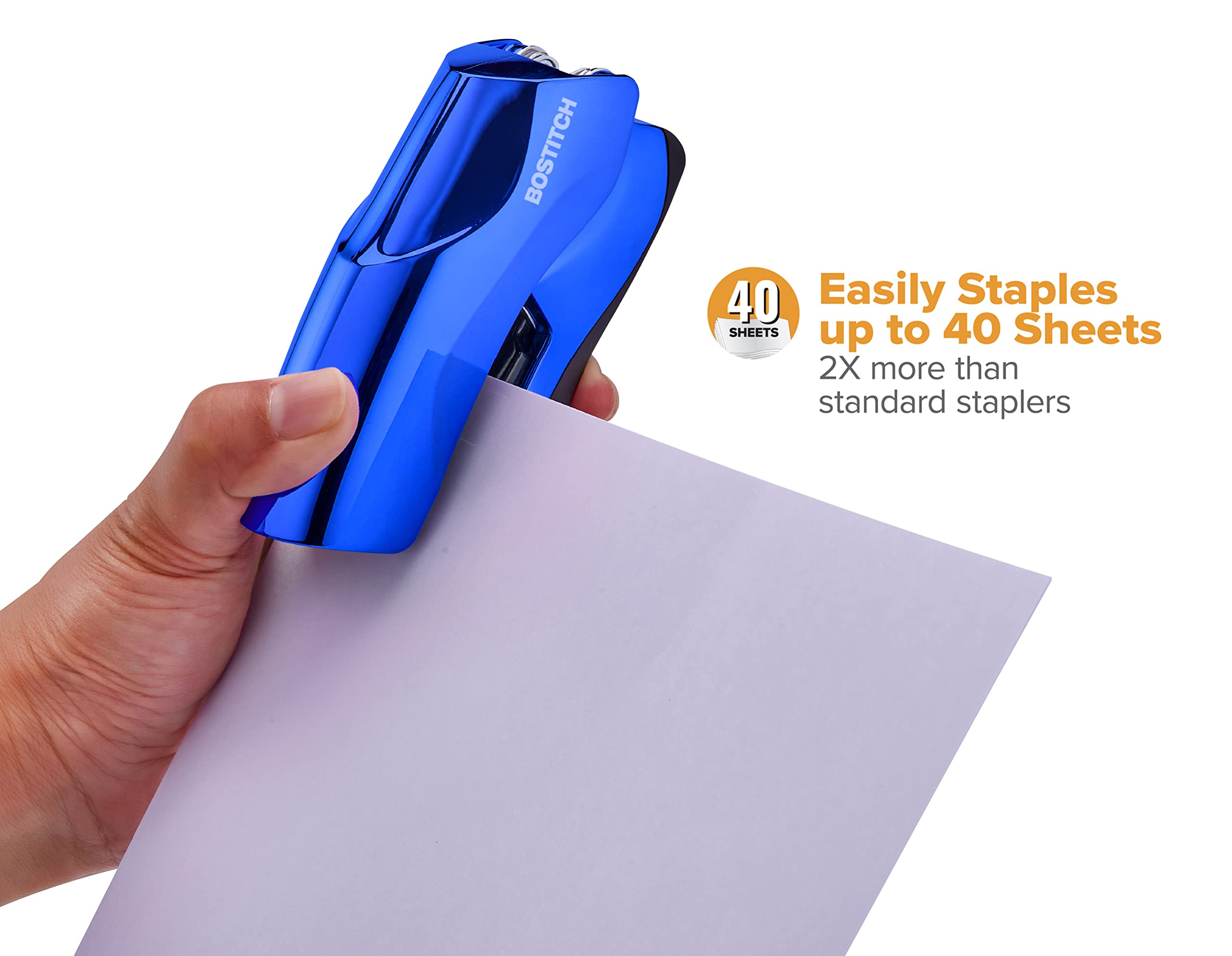 Foto 3 pulgar | Grapadora Bostitch Office Heavy Duty Con Capacidad Para 40 Hojas, Azul - Venta Internacional.