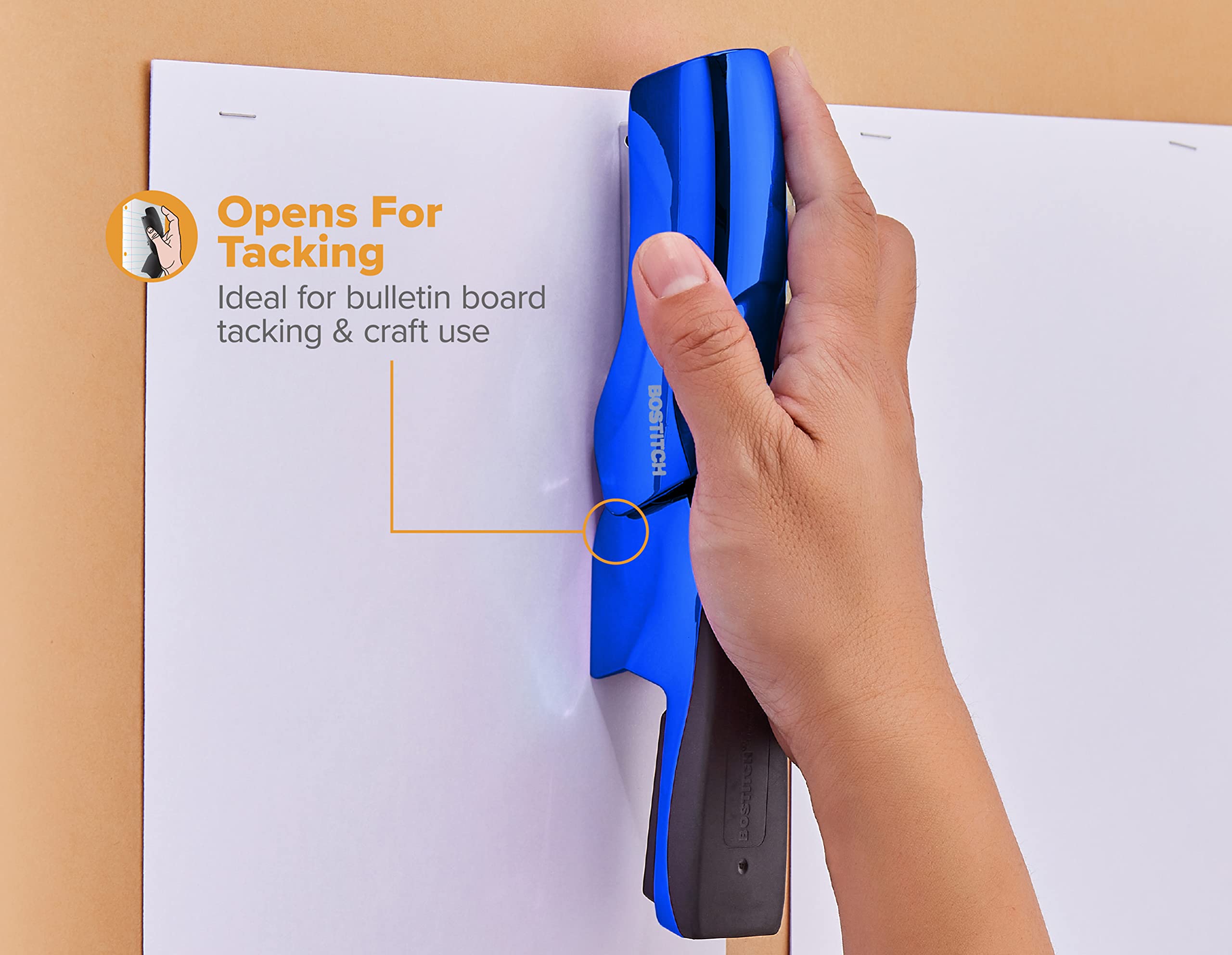 Foto 6 pulgar | Grapadora Bostitch Office Heavy Duty Con Capacidad Para 40 Hojas, Azul - Venta Internacional.