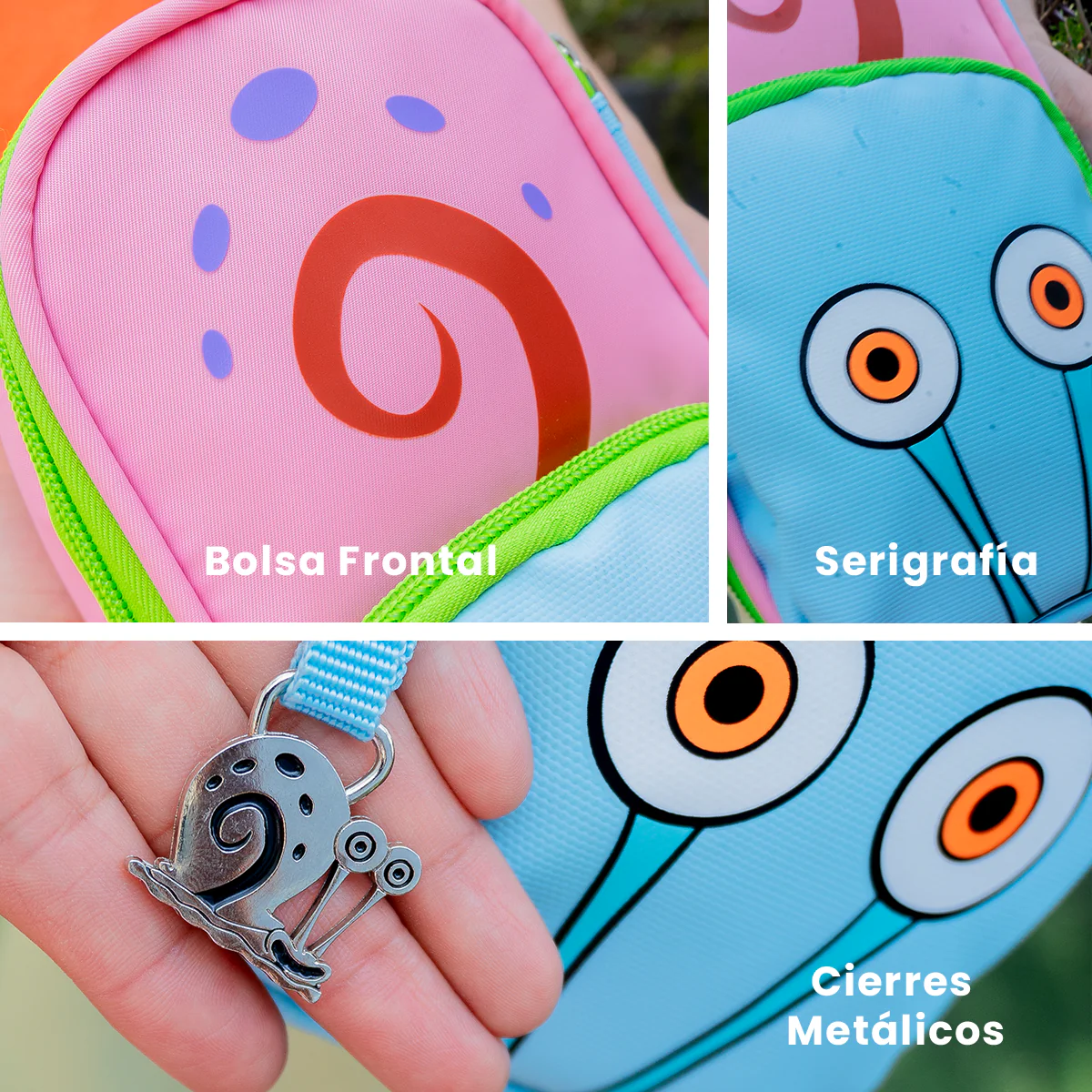 Foto 7 pulgar | Lapicera Bob Esponja Gary El Caracol Estuchera Pencil Case