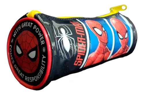 Foto 5 pulgar | Lapicera Spiderman Negra Marvel Disney Cilindrica