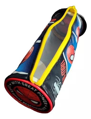 Foto 6 pulgar | Lapicera Spiderman Negra Marvel Disney Cilindrica