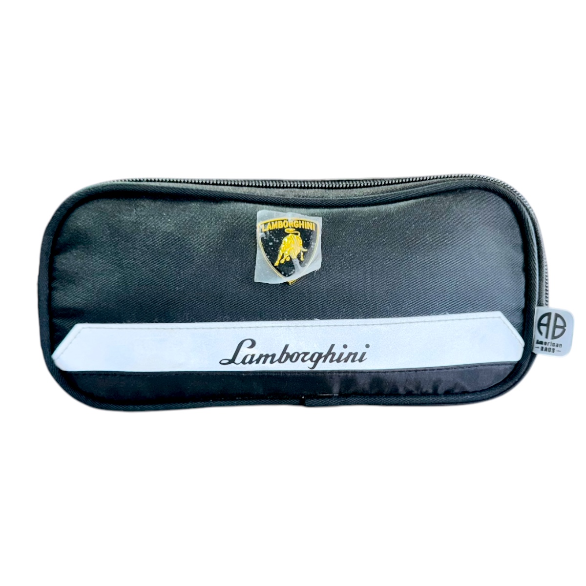 Lapicera Escolar Doble Cierre Lamborghini Color Negra